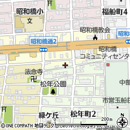 愛知県名古屋市中川区松年町1丁目10周辺の地図