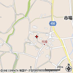 岡山県津山市市場1578周辺の地図