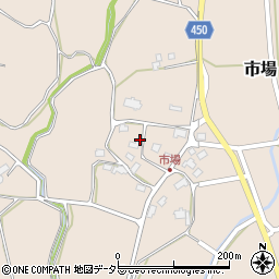 岡山県津山市市場1578周辺の地図