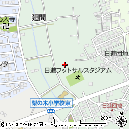 愛知県日進市藤枝町周辺の地図