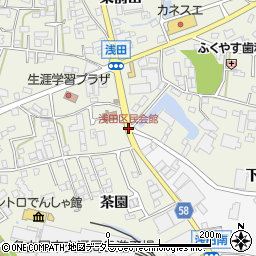 浅田区民会館周辺の地図