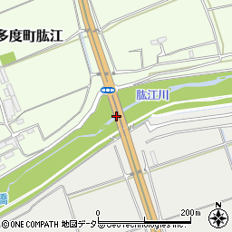 新肱江橋周辺の地図