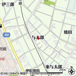 愛知県弥富市五之三町与太郎周辺の地図