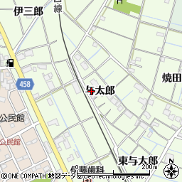 愛知県弥富市五之三町与太郎58周辺の地図