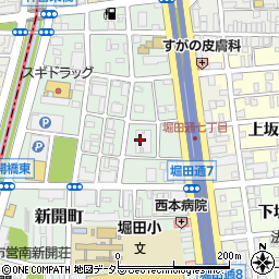 愛知県名古屋市瑞穂区新開町13周辺の地図