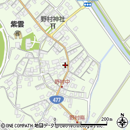 滋賀県近江八幡市野村町887周辺の地図