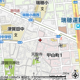 愛知県名古屋市瑞穂区甲山町1丁目20周辺の地図