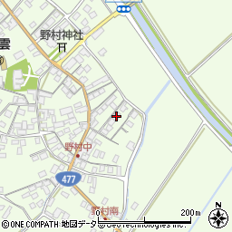 滋賀県近江八幡市野村町1410周辺の地図