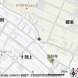 愛知県愛西市善太新田町十割上136周辺の地図