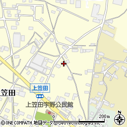 三重県いなべ市員弁町上笠田2710周辺の地図