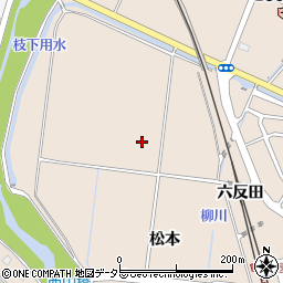 愛知県豊田市四郷町松本周辺の地図