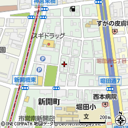 愛知県名古屋市瑞穂区新開町15周辺の地図