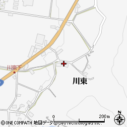 岡山県美作市川東212周辺の地図