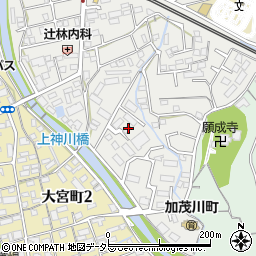 静岡県三島市加茂川町周辺の地図