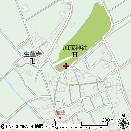 加茂町会議所周辺の地図