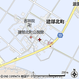 滋賀県東近江市建部北町202周辺の地図