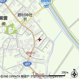 滋賀県近江八幡市野村町1416周辺の地図