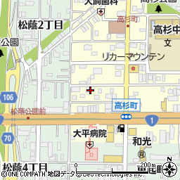 愛知県名古屋市中川区高杉町周辺の地図