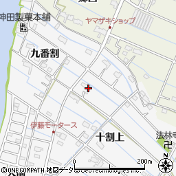 愛知県愛西市善太新田町十割上25周辺の地図