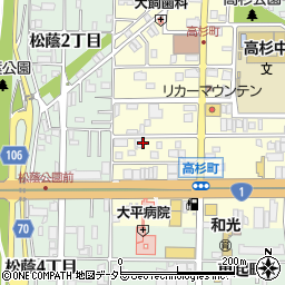 愛知県名古屋市中川区高杉町周辺の地図