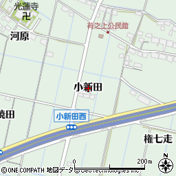 愛知県弥富市荷之上町小新田周辺の地図
