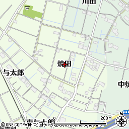 愛知県弥富市五之三町焼田周辺の地図