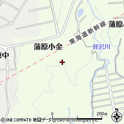 蒲原トンネル周辺の地図
