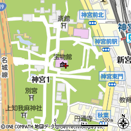 熱田神宮会館　衣裳室周辺の地図