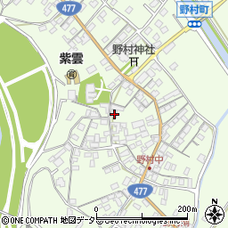 滋賀県近江八幡市野村町851周辺の地図
