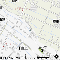 愛知県愛西市善太新田町十割上10周辺の地図