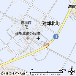 滋賀県東近江市建部北町186周辺の地図