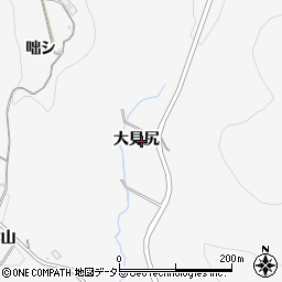 愛知県豊田市綾渡町（大見尻）周辺の地図