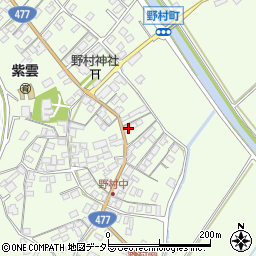滋賀県近江八幡市野村町1421周辺の地図