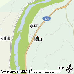 愛知県豊田市足助町総山周辺の地図