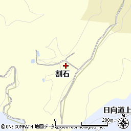 愛知県豊田市室口町割石周辺の地図