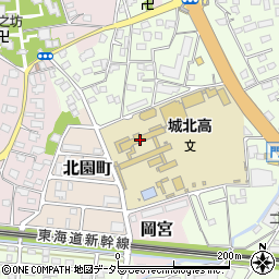 静岡県立沼津城北高等学校周辺の地図