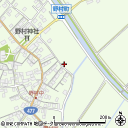 滋賀県近江八幡市野村町3490周辺の地図