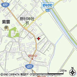 滋賀県近江八幡市野村町1422周辺の地図