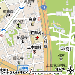 愛知県名古屋市熱田区白鳥2丁目13周辺の地図