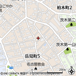 愛知県名古屋市瑞穂区岳見町4丁目21周辺の地図