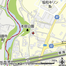 サンシティー本宿周辺の地図