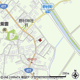 滋賀県近江八幡市野村町1423周辺の地図