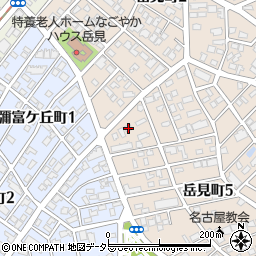 愛知県名古屋市瑞穂区岳見町6丁目2周辺の地図