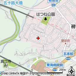 静岡県三島市初音台7周辺の地図