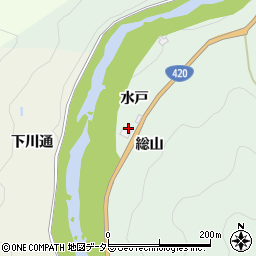 愛知県豊田市足助町水戸22周辺の地図