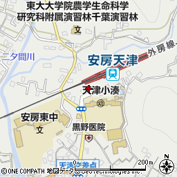 千葉県鴨川市天津991周辺の地図