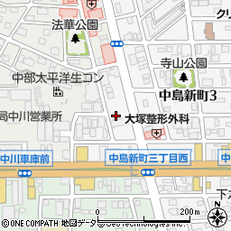 愛知県名古屋市中川区中島新町3丁目2513周辺の地図