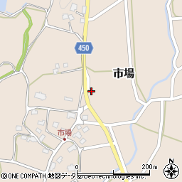 岡山県津山市市場1030周辺の地図