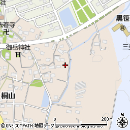 愛知県みよし市黒笹町伊保道周辺の地図