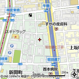愛知県名古屋市瑞穂区新開町10周辺の地図